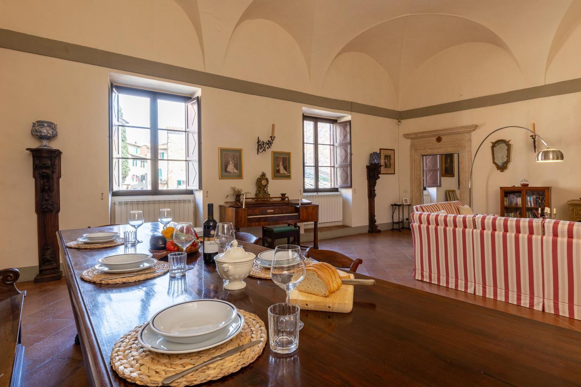 Ferienwohnung Palazzo Costanti - A 8 Minuti Dalle Terme San Quirico dʼOrcia Exterior foto